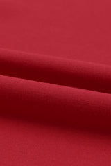 Red Solid Round Neck Raglan Sleeve Sweatshirt Sweatshirts & Hoodies JT's Designer Fashion
