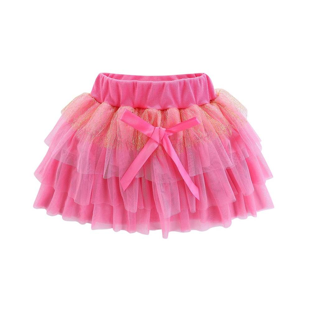 Girls 3D Flower and Bow 2 Pc Skirt Set Kids Sets JT's Designer Fashion