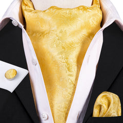 Silk Cravat Ascot Tie Set For Men AS-031 Men's Accessories JT's Designer Fashion