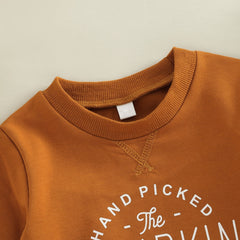Kids’ Bright & Cheerful Pumpkin Halloween Sweatshirt – Soft, Cozy & Fun Fall Favorite! Kids Tops JT's Designer Fashion