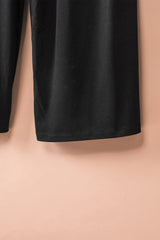 Black Spaghetti Straps Wide Leg Pocketed Jumpsuits Jumpsuits & Rompers JT's Designer Fashion