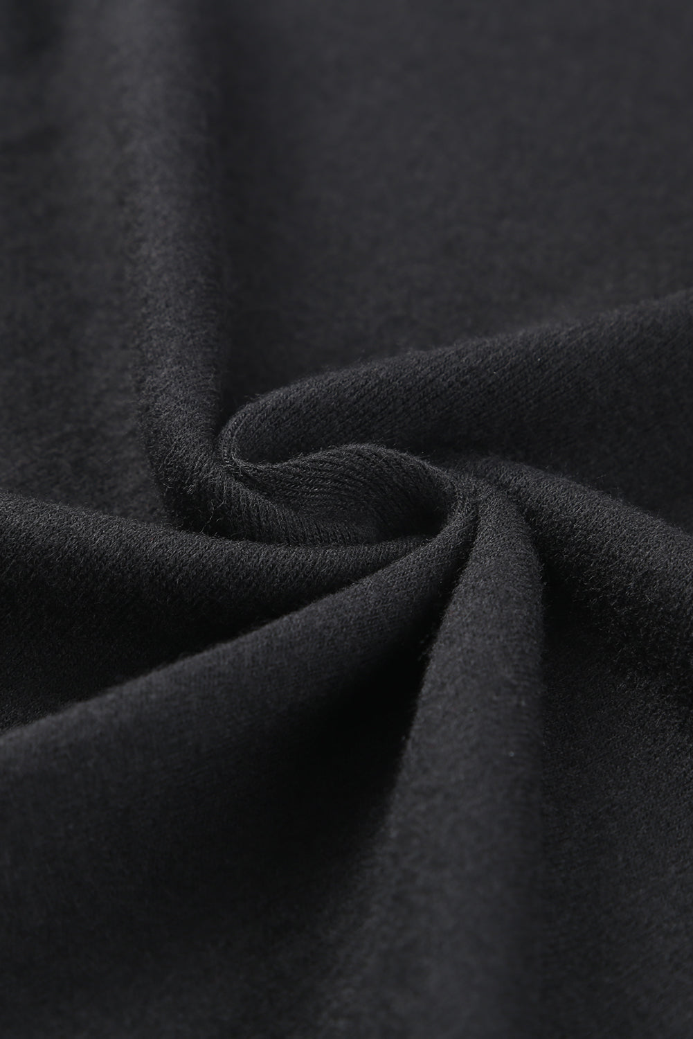 Black Buttoned High and Low Hem Hoodie Sweatshirts & Hoodies JT's Designer Fashion