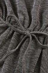 Gray Ribbed Elastic Waist Romper Jumpsuits & Rompers JT's Designer Fashion