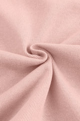 Pink Casual Button Solid Patchwork Trim Hoodie Sweatshirts & Hoodies JT's Designer Fashion