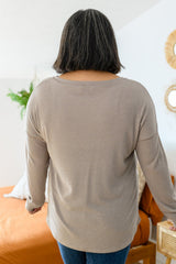 Gray Plus Size Leopard Patchwork Mix Knit Long Sleeve Top Plus Size JT's Designer Fashion