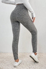 Gray Frenchy High Waist Leggings Bottoms JT's Designer Fashion