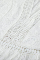 White Blue Fill Your Heart Lace Long Dress Maxi Dresses JT's Designer Fashion