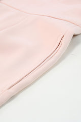 Pink Deep V Neck Buttoned High Waist Romper Jumpsuits & Rompers JT's Designer Fashion