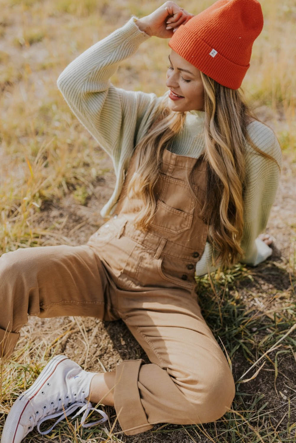 Khaki Multi Pocket Vintage Buckle Strap Denim Overalls Bottoms JT's Designer Fashion