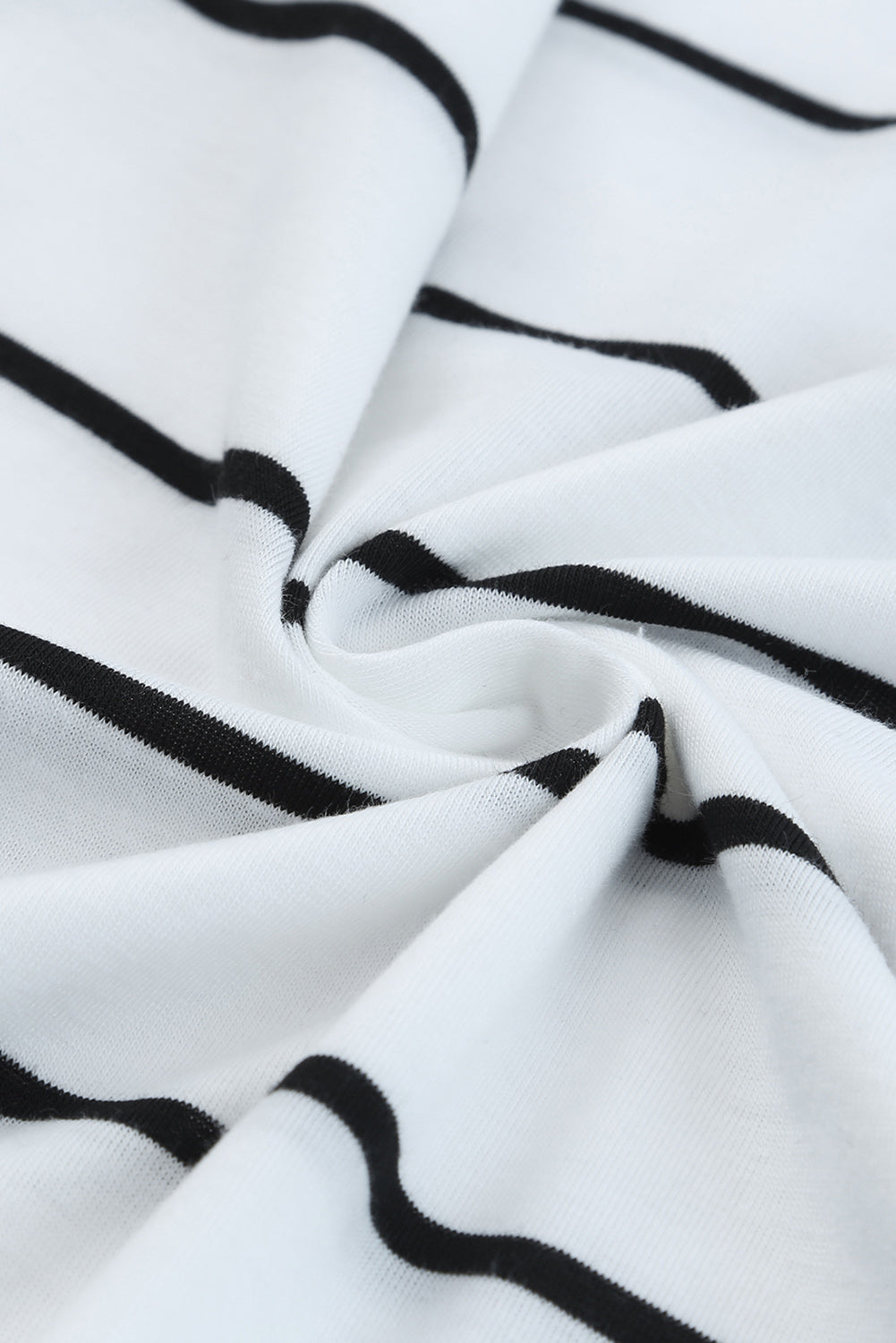 White Stripe Print Open Back Sleeveless Long Dress with Slits Maxi Dresses JT's Designer Fashion
