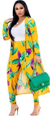 Women's 2 Piece Dashiki Pant Suit Yellow Jumpsuits & Rompers JT's Designer Fashion